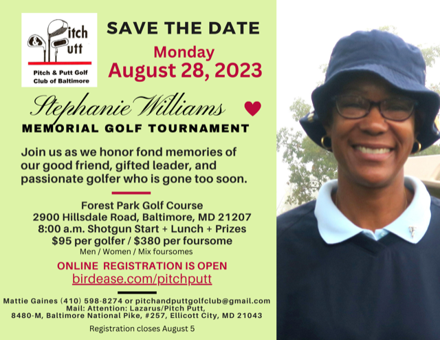 Save the Date Memorial Golf Tournament for Stephanie Williams